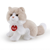 Мягкая игрушка Trudi Кошка Гиада,  бежево-белая, сидячая, 23 см