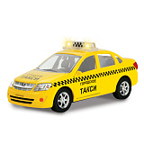 Модель машины Технопарк Lada Granta, Такси, инерционная, свет, звук