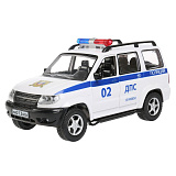 Модель машины Технопарк УАЗ Patriot Полиция, инерционная, свет, звук