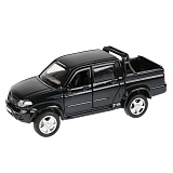 Модель машины Технопарк УАЗ Patriot пикап, черная, инерционная