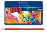 Карандаши цветные Staedtler Noris Club 144, 36 цв, метал. кор.