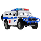 Модель машины Технопарк ГАЗ Тигр, Полиция, инерционная, свет, звук