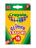 Восковые мелки Crayola, с блестками, 16 шт.