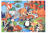Игровой набор LipLip Лесные животные, фетр, 18 дет.