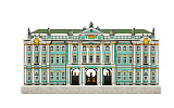 Сборная модель Умная Бумага Эрмитаж. Санкт-Петербург, в миниатюре