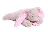 Мягкая игрушка Lapkin Кролик, 30 см, серый/розовый