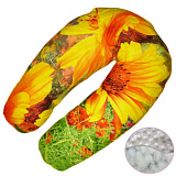 Подушка iuna Flower для беременных и кормящих, холлофайбер, полистирол, 170 см