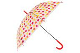 Зонт детский, прозрачный, в горошек 60 см