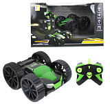 1toy Драйв, трюковая машина-перевертыш на р/у, размер: 12 см, 2,4 ГГц, 4 канала, вращение на 360 градусов, АКБ 3,7V380mAh, свет. эфф.