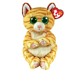 Мягкая игрушка TY Манго, полосатый кот, 15 см