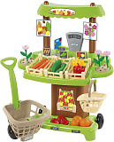 Магазин на колесах Ecoiffier Органические продукты, с тележкой и корзинкой для покупок