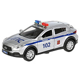 Модель машины Технопарк Infiniti QX30, Полиция, инерционная, свет, звук