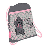 Мешок-рюкзак для обуви Belmil I Love Dog, с вент. сеткой и объем. карм. на молн., 35х43 см
