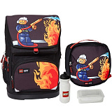Рюкзак с сумкой для обуви Lego City Fire, 30 л