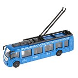 Троллейбус Технопарк Гортранс, синий, инерционный, 15 см