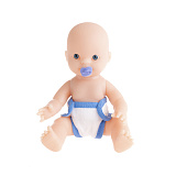 Пупс Пластмастер, голубой 22 см