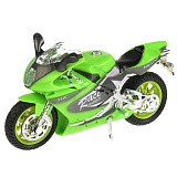 Мотоцикл Технопарк Супербайк зеленый, свет, звук