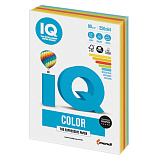 Бумага цветная IQ Сolor A4, 80 г/м2, 250 л., 5 цветов x 50 листов, микс интенсив