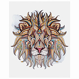 Картина по номерам Остров сокровищ Этнический лев, 40х50 см, на подрамнике, акрил, кисти