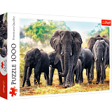 Пазл Trefl Африканские слоны, 1000 дет.