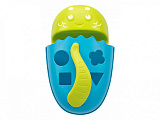 Органайзер-сортер Roxy-Kids Dino, с полкой для игрушек и банных принадлежностей, голубой
