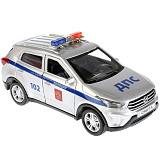 Модель машины Технопарк Hyundai Creta Полиция, инерционная, свет, звук