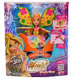 Шарнирная кукла Winx Club Bling the Wings. Флора, с крыльями и глиттером, 24 см