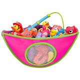 Органайзер Munchkin для игрушек в ванной, розовый