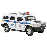 Модель машины Технопарк Hummer H2 Полиция, инерционная, свет, звук