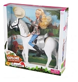  Игровой набор Defa Lucy, На прогулке, Кукла с лошадью