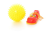 Развивающий набор Кнопа №1, мяч желтый + ботинок