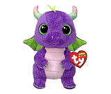 Мягкая игрушка TY Фиолетовый дракончик Дафни, 15 см