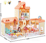 Набор Коттедж Princess House, 176 дет., свет, пар, в коробке