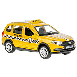 Модель машины Технопарк Lada Granta Cross 2019, Такси, инерционная, свет, звук