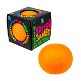 Игрушка-антистресс 1toy Крутой замес, шар, 10 см, оранжевый