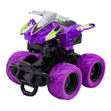 Фрикционная машинка Funky Toys Квадроцикл, с краш-эффектом, 4х4, фиолетовая