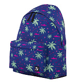 Рюкзак Brauberg Сити-Формат Palm trees, универсальный, разноцветный, 20L, 41х32х14 см