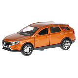 Модель машины Технопарк Lada Vesta SW Cross, коричневая, инерционная Модель машины Технопарк Lada Vesta SW Cross, коричневая, инерционная