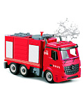 Пожарная машина-конструктор Funky Toys Die-cast, фрикционная, свет, звук, вода, 1:12