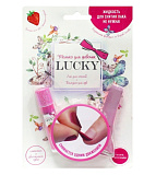 Набор 1Toy Lucky, Клубничный бальзам для губ + Светло Розово-Сиреневый лак №038