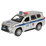 Модель машины Технопарк Lexus LX-570, Полиция, инерционная