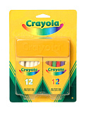 Набор мелков Crayola, белые и цветные, 24 шт.