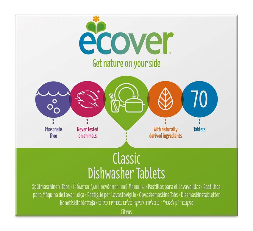 Таблетки Ecover для посудомоечной машины, экологические, 1400 г - фото