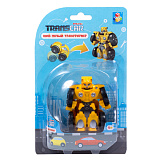 Мой первый трансформер 1toy Автомобиль желтый, 6 см