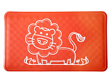 Антискользящий резиновый коврик для ванны Roxy-Kids, 34х58 см, красный лев