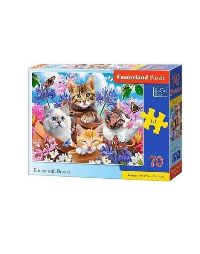 Пазл Castorland Котята, 70 эл. - фото