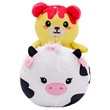 Мягкая игрушка Funky Plush Кенга. Мишка и коровка, 15 см