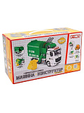 Мусоровоз-конструктор Funky Toys, фрикционный, свет, звук, 1:12, 30 см