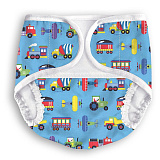 Трусики Multi Diapers Original, с карманом для сменного вкладыша, размер С, 7-18 кг, Машинки