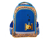 Рюкзак школьный Gulliver, с пикси-дотами, синий
